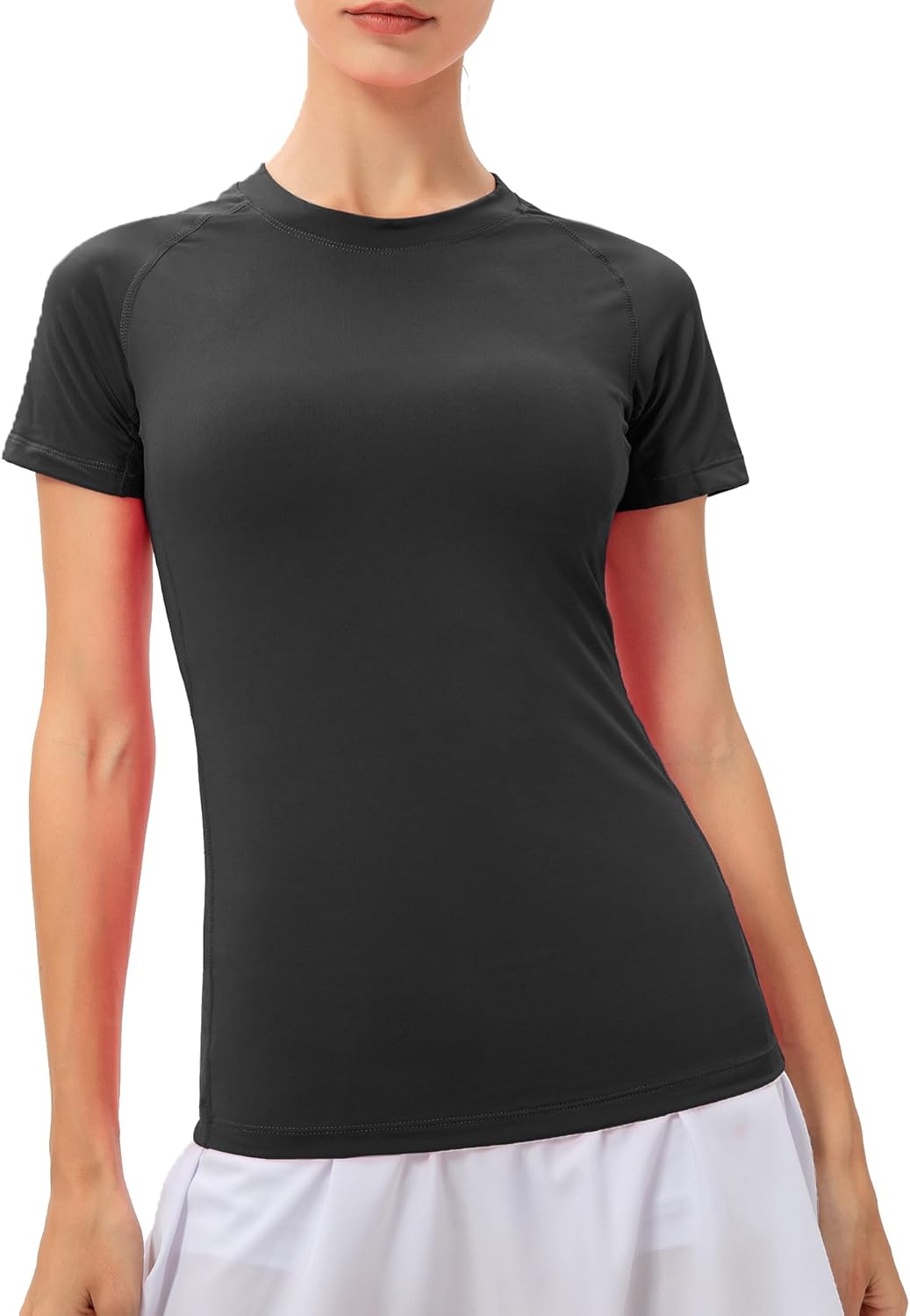 SPVISE 3 Pack Women's Workout Tops Short Sleeve Athletic Compression Tee Quick Dry Running Yoga Gym Shirts Basic Fitted Tops - Image 4