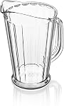 New Star 46144 Polycarbonate Plastic Tapered Style Restaurant Water Pitcher, 60-Ounce, Clear