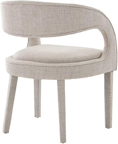 Miniatura 48 de Juego de 2 sillas de comedor de terciopelo verde, modernas sillas de comedor tapizadas con respaldo abierto y brazos, cómodas sillas laterales para