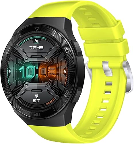 NFRFK Deporte Original Silicona 0.866 in Correa de reloj para Huawei Watch GT 2e Reloj Inteligente Reemplazo GT2e Pulsera Correa Correa