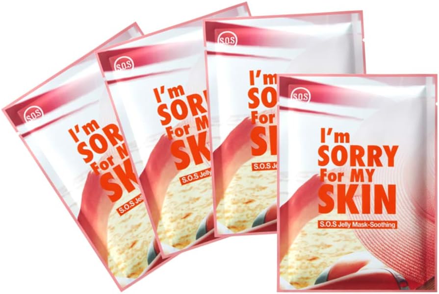 I'm Sorry for My Skin S.O.S Jelly Mask - Soothing, 33ml, Pack of 4