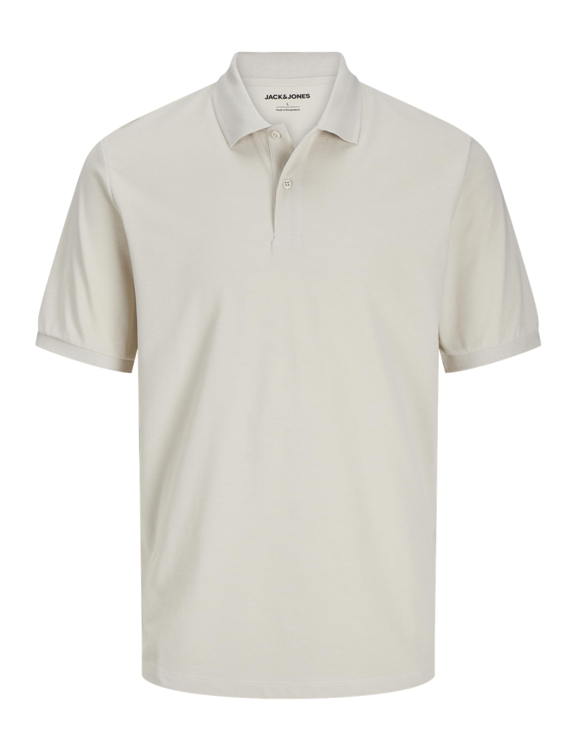JACK & JONES Jjkane Polo Ss-Moonbeam-Medium