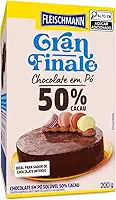 CHOCOLATE PÓ SOLÚVEL 50% CACAU FLEISCHMANN GRAN FINALE CAIXA 200G