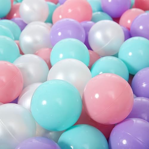 Vista 219 de STARBOLO Ball Pit Balls for Toddlers Phthalate Free BPA Free Non-Toxic Crush Proof Play Balls for Toddlers Kids Pool Playhouse Pack of 100 200 500