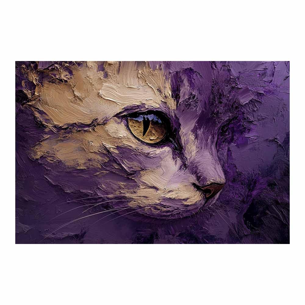 JOSUE Animals Wall Art Canvas Prints Cool Tree Abstract Pictures for Living Room Home Wall Decoration(Purple 70)-60x90cm Unframed