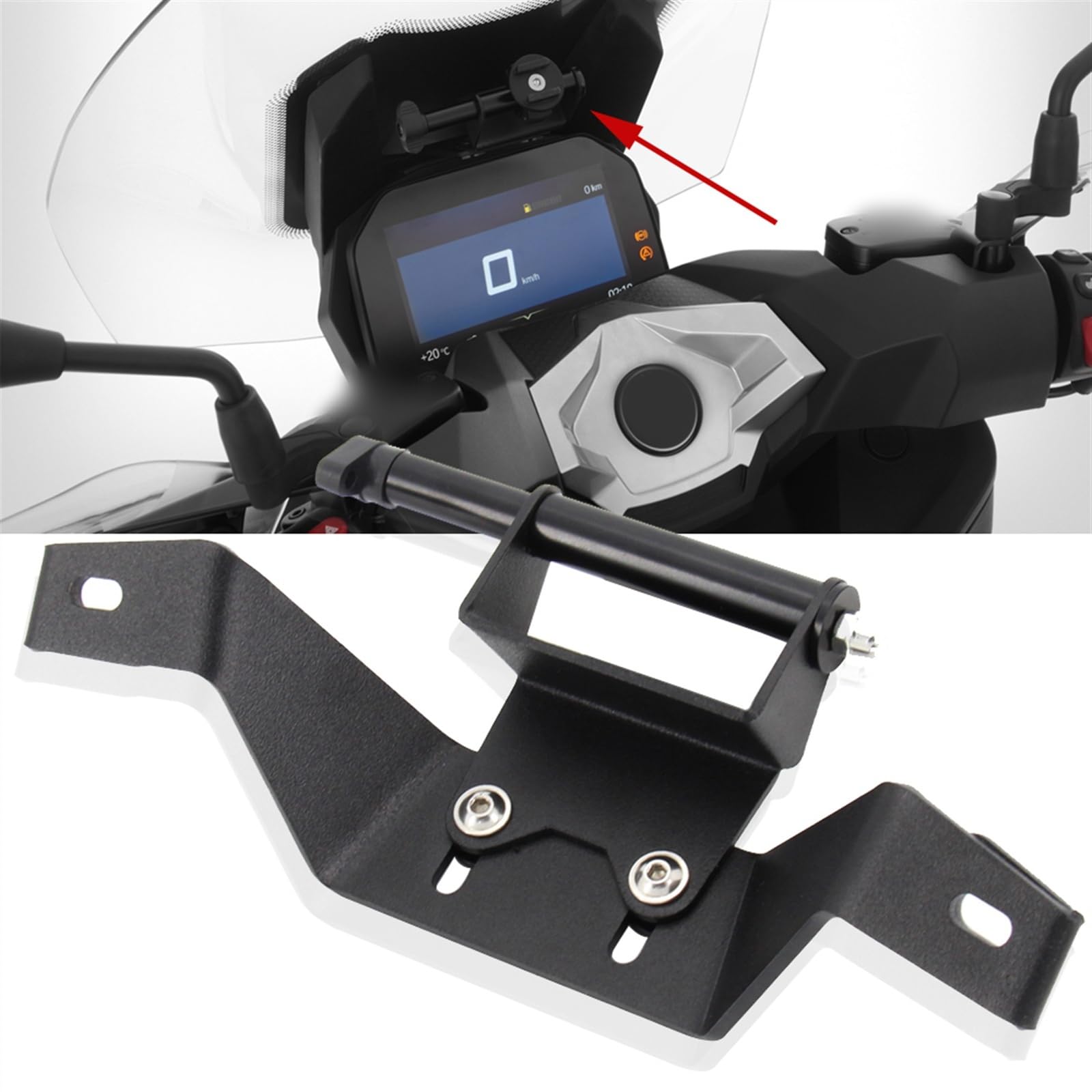 Soporte de Montaje navegación para teléfono Inteligente C400X con GPS para Motocicleta Soporte Adaptador Universal para móvil para BMW
