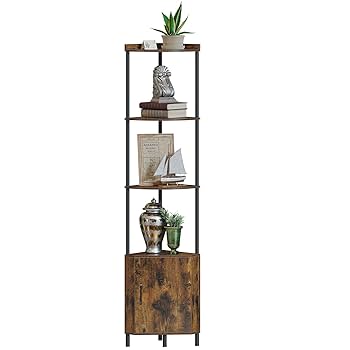 Amazon.com: SUNMORY 5 Tier Corner Cabinet, 65.4