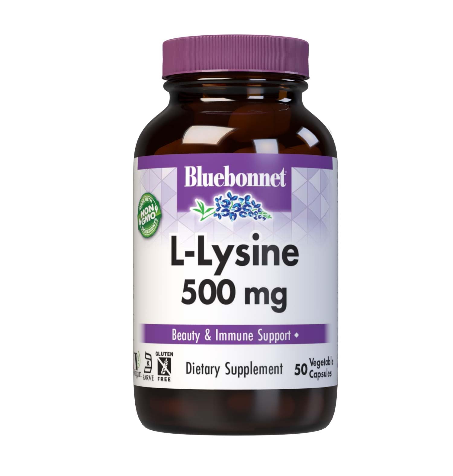 Nutrition L-Lysine 500 Mg, 50 Vegetable Capsules