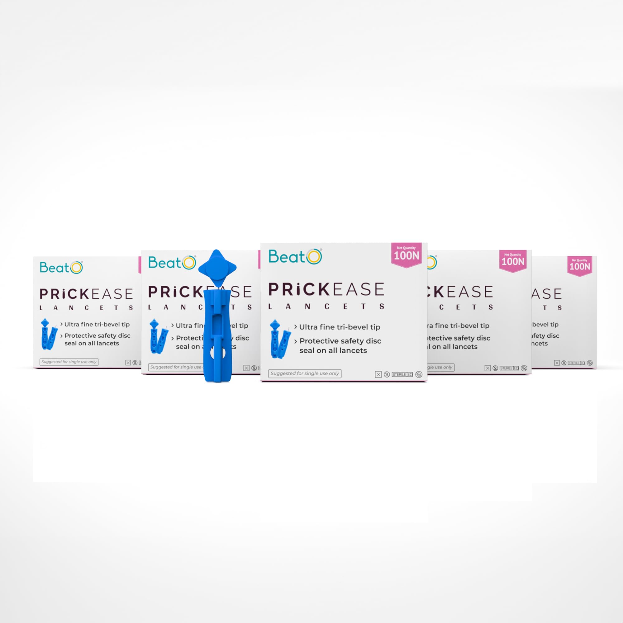 BeatO PrickEase Lancets | Glucometer Lancets Designed for Safe Blood Glucose Testing | Lancets for Glucometer (Pack of 500)-image-2