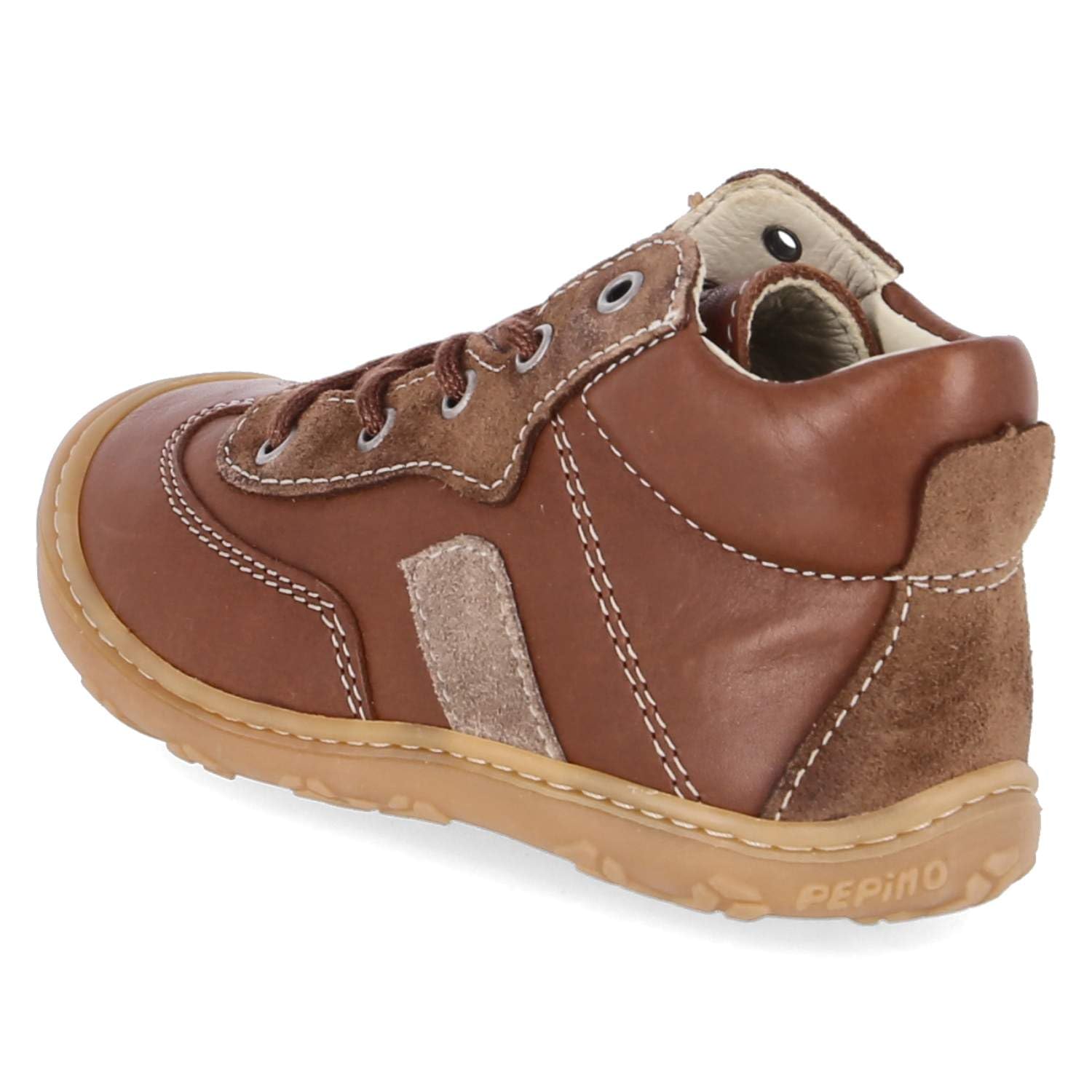 PEPINO 50 1205402/260 - Zapatillas unisex para aprender a andar (piel, talla 18), color marrón