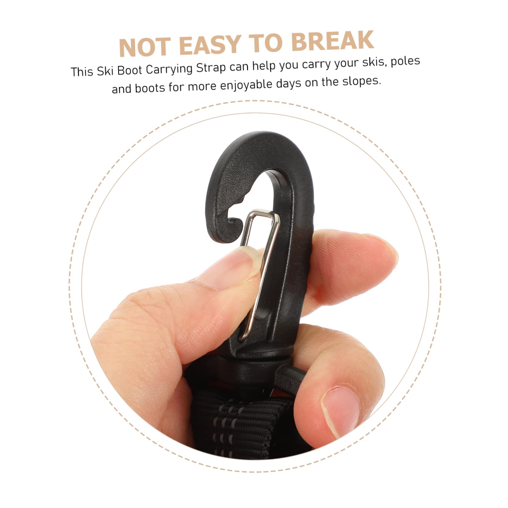 NAMOARLY Skiing Boot Bag 2pcs Ski Boots Carriers Adjustable Straps Easy to Carry Store for All Ages