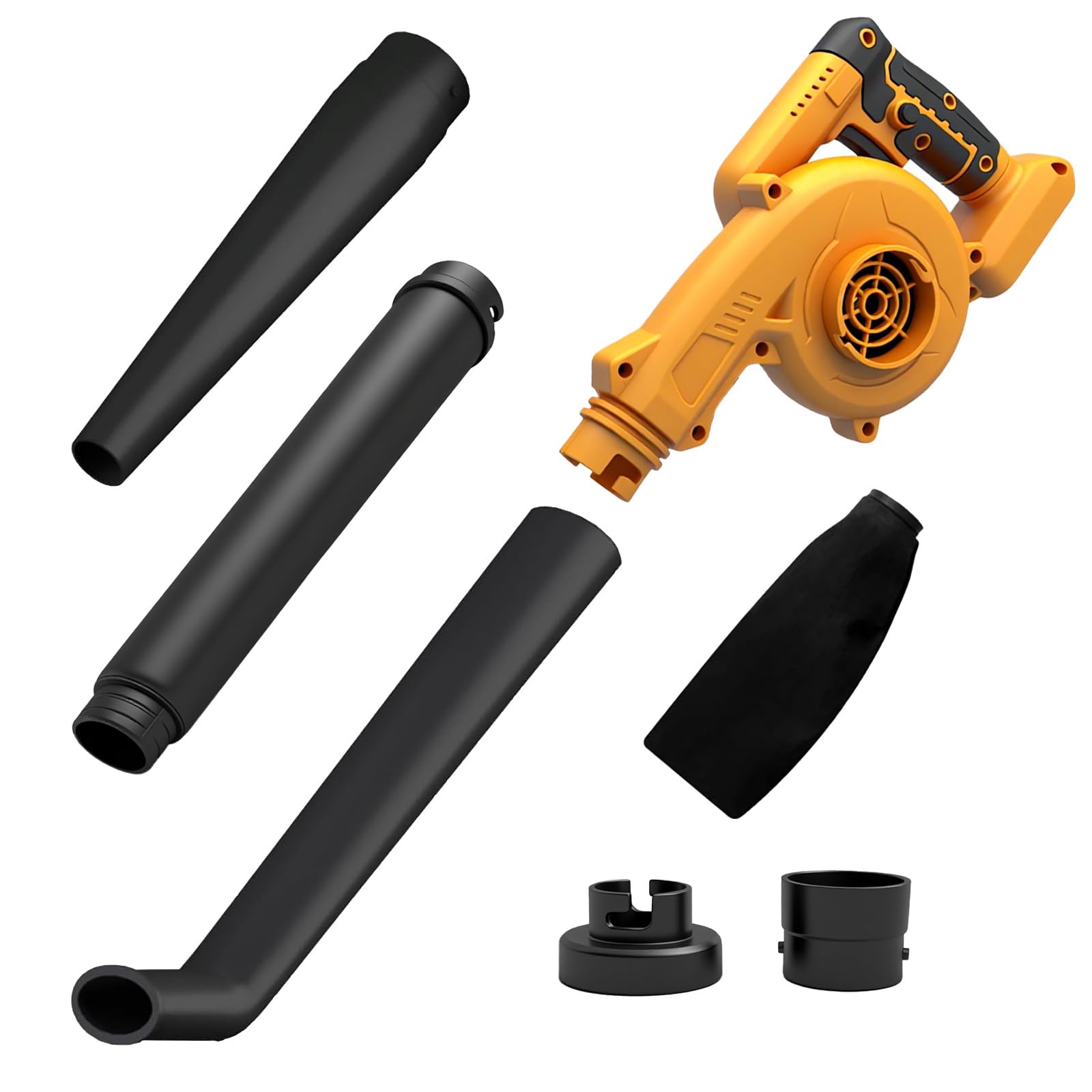 Cordless Leaf Blower Compatible for Dewalt 20V Battery, 2-in-1 Electric Leaf Blower & Vacuum, Small Blower for Lawn Care, Dust, Pet Hair, Car (Battery Not Included)