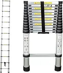 Escada Alumínio Telescópica 3.8 m 13 Degraus - Multifuncional