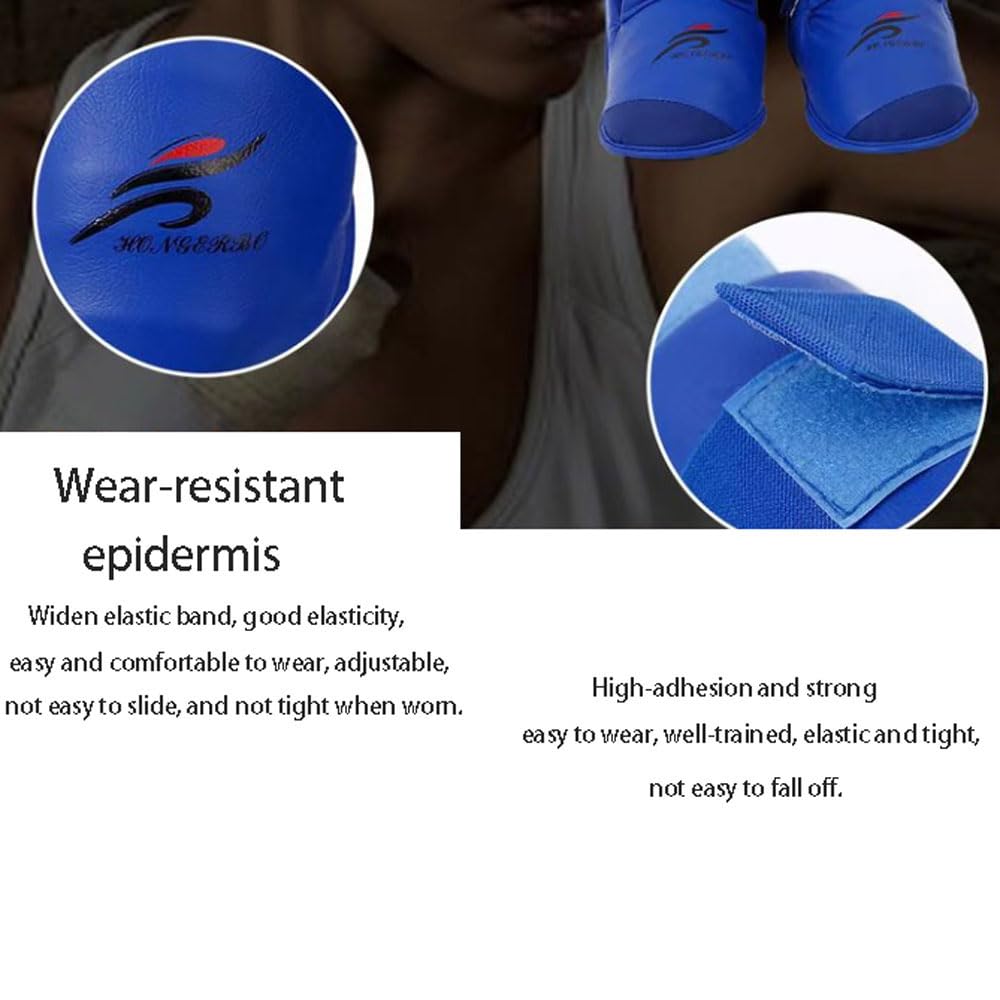 Parastinchi da Karate,Protettivo Spugna Paratibie,Parastinchi Piedi Protezione,Piedi Protezione Shin Guard,per Allenamento,Sparring,Arti Marziali,Boxe,Karatè,Regolabile,Ammortizzante
