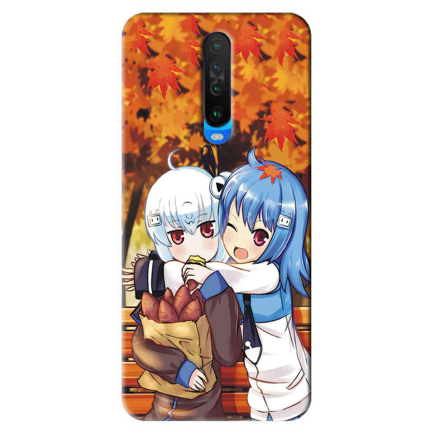 NDCOM for Poco X2 Back Cover Bilibili Douga Cartoon Printed Hard Case