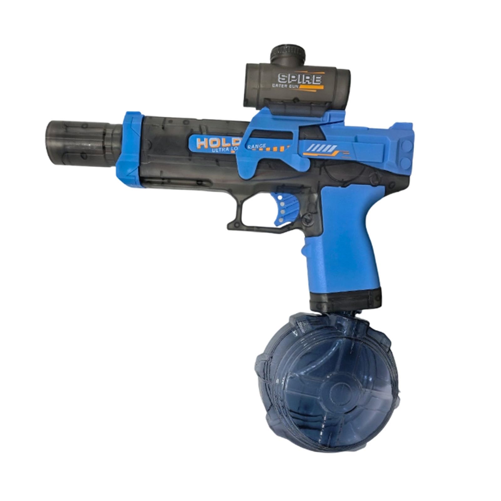 Electric Water Gun for Adults, Automatic High Speed Leak-Proof Water Pistol with Scope and LED Light, Large Capacity Rechargeable Watergun for Summer Outdoor Pool Beach (Sky Blue)