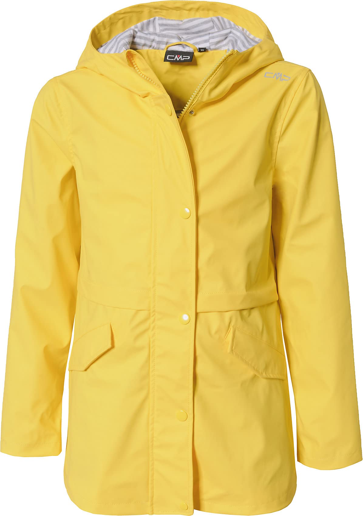 CMP - Kid Jacket Fix Hood, Yellow, 176