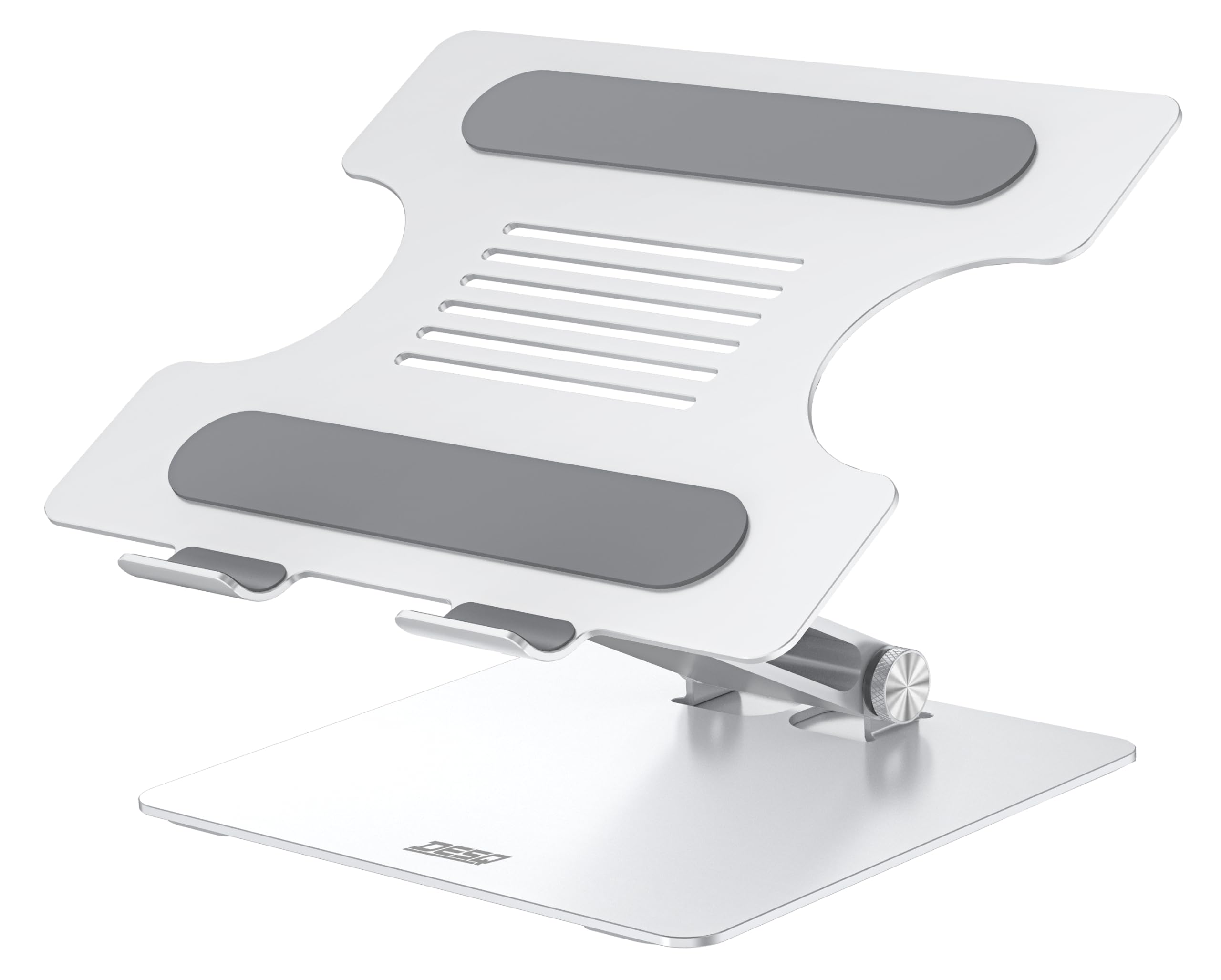 DESQ Supporto per computer portatile, in alluminio, completamente regolabile, piatto, pieghevole, leggero (1035 grammi), ergonomico, per tutti i computer portatili/laptop da 10 a 15,6 pollici