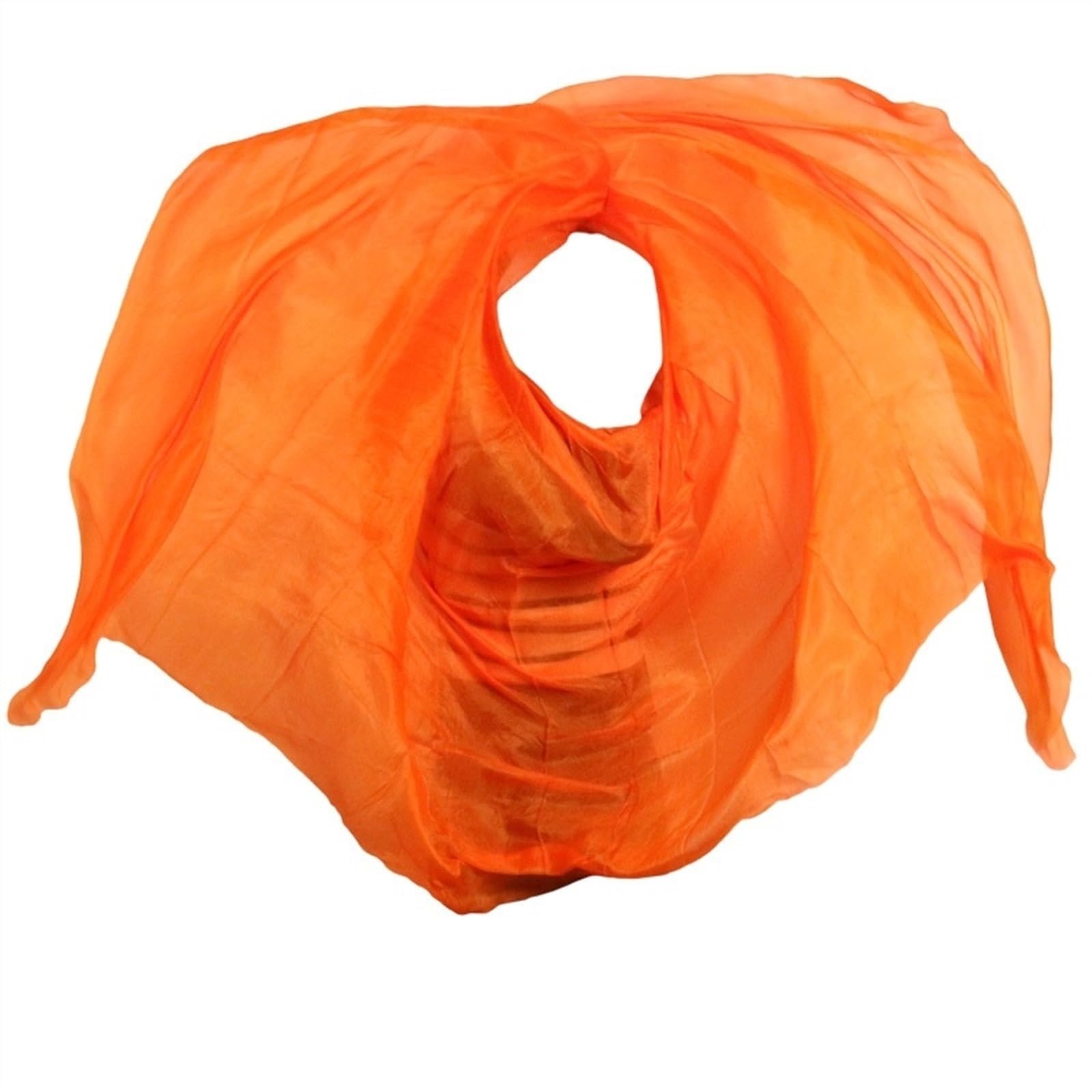 Sciarpa in seta per danza del ventre, velo da danza in chiffon, scialle sfumato per spettacoli, realizzata a mano, leggera e scorrevole, accessorio per donne adulte