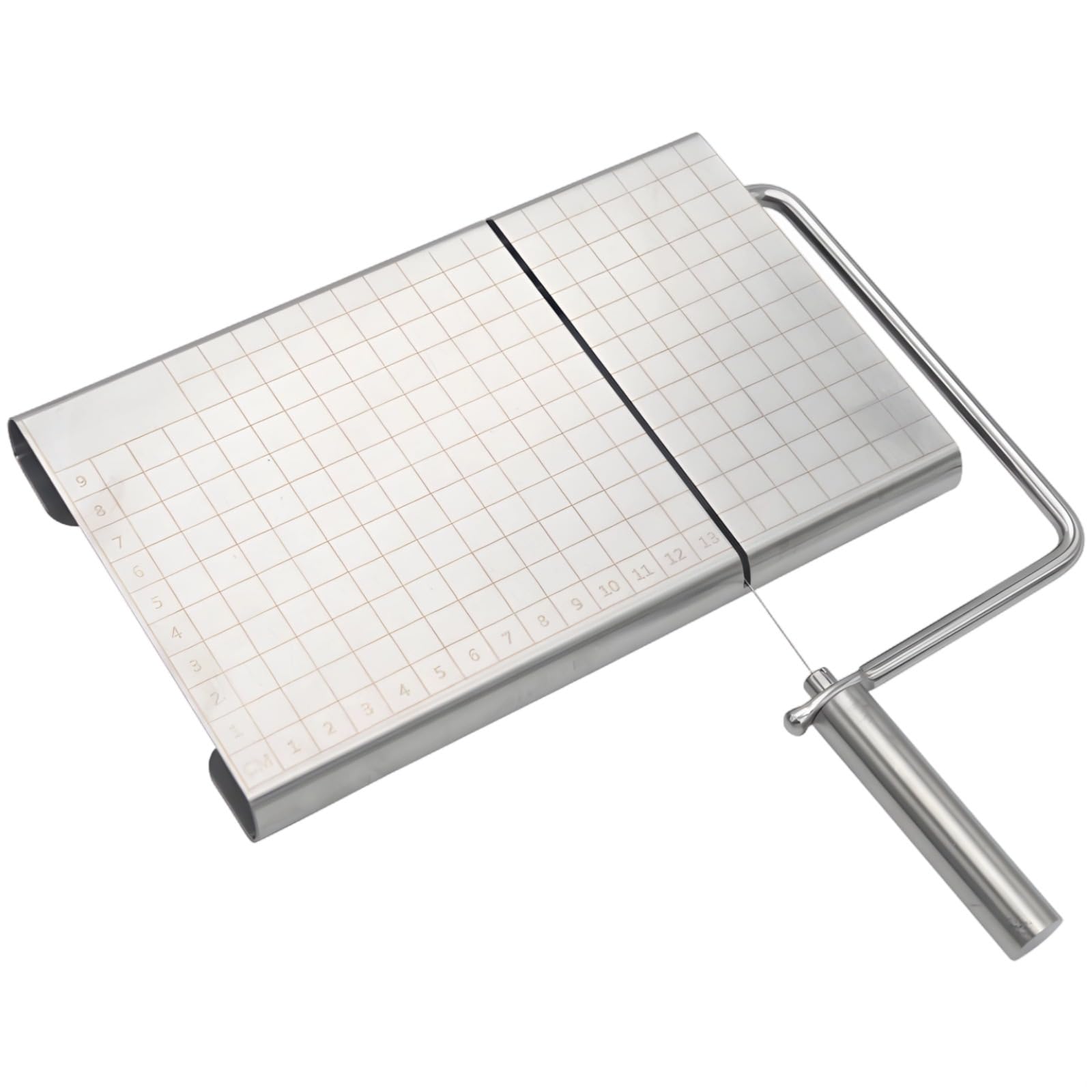 LUMINFLY Stainless Steel Cheese Cutter for Block Cheese, Wire Slicers for Accurate Cuts, Ergonomic Grip, Ideal for Cheese, Butter, Ham, Soft Fruits