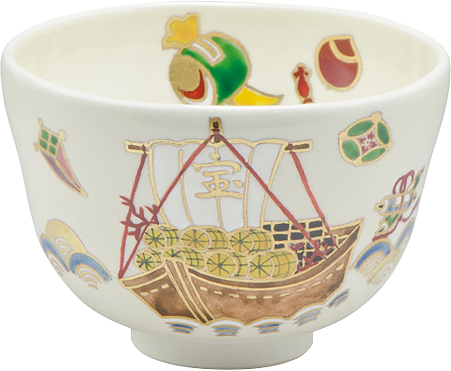 烏城彫 茶櫃(ちゃびつ) 梅とザクロ 萩焼セット付き 烏城彫 茶櫃(ちゃ