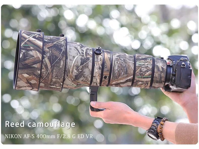CHASING BIRDS - Housse De Protection Camouflage Pour Objectif Nikon Z 400mm F/4.5 VR S (avec Motif Pin)
