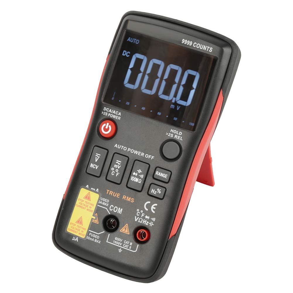 Vrai RMS Multimètre, Q1 True RMS Digital Multimètre 9999 Compte le Courant de Tension AC/CC Auto Allant avec un Graphique à Barres Analogiques et, Multi-testeurs