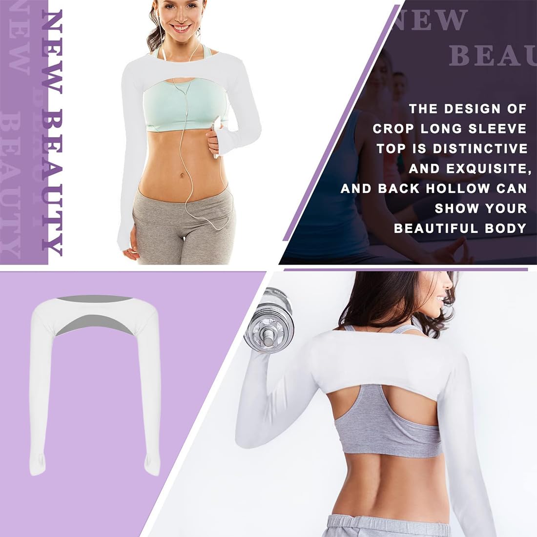Scialle Maniche Rinfrescanti Anti-UV Protezione Solare Per Donne – Bolero Scrollata Sport Outdoor – Leggero E Traspirante
