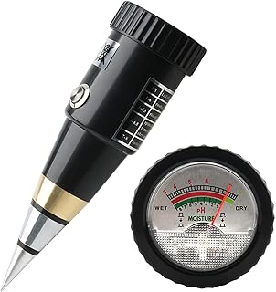 mingzhe 2 em 1 medidor de ph e umidade do solo ponteiro medidor de ph do solo medidor de umidade do solo com junta à prova d'água testador de solo para jardim estufa gramado fazenda