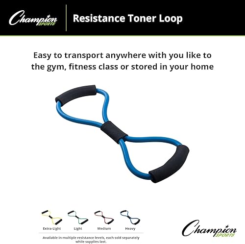 Miniatura 8 de Champion Sports Bucle de tóner muscular de resistencia pesada - Azul real