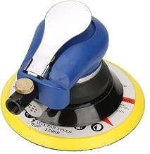 Lixadeira pneumática, polidor redondo de baixo ruído AT-980 lixadeira orbital aleatória para ferro de passar roupa para móveis (12,7 cm)