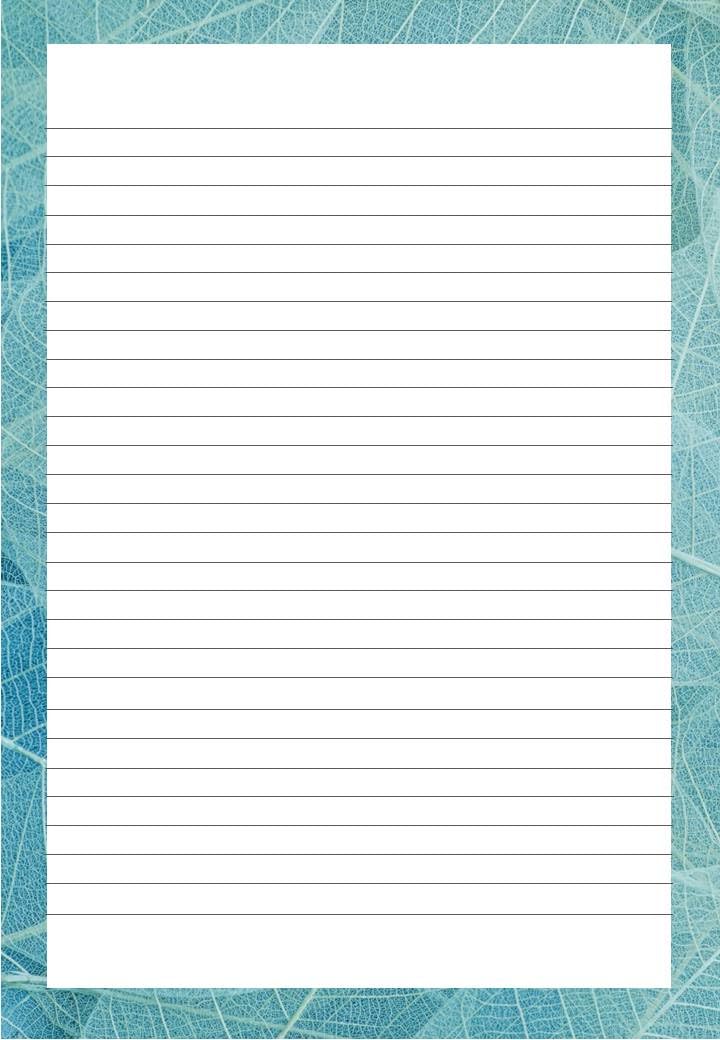 ダルページ A4 One Side ruled sheets; 3 Designer border with 20 sheets each