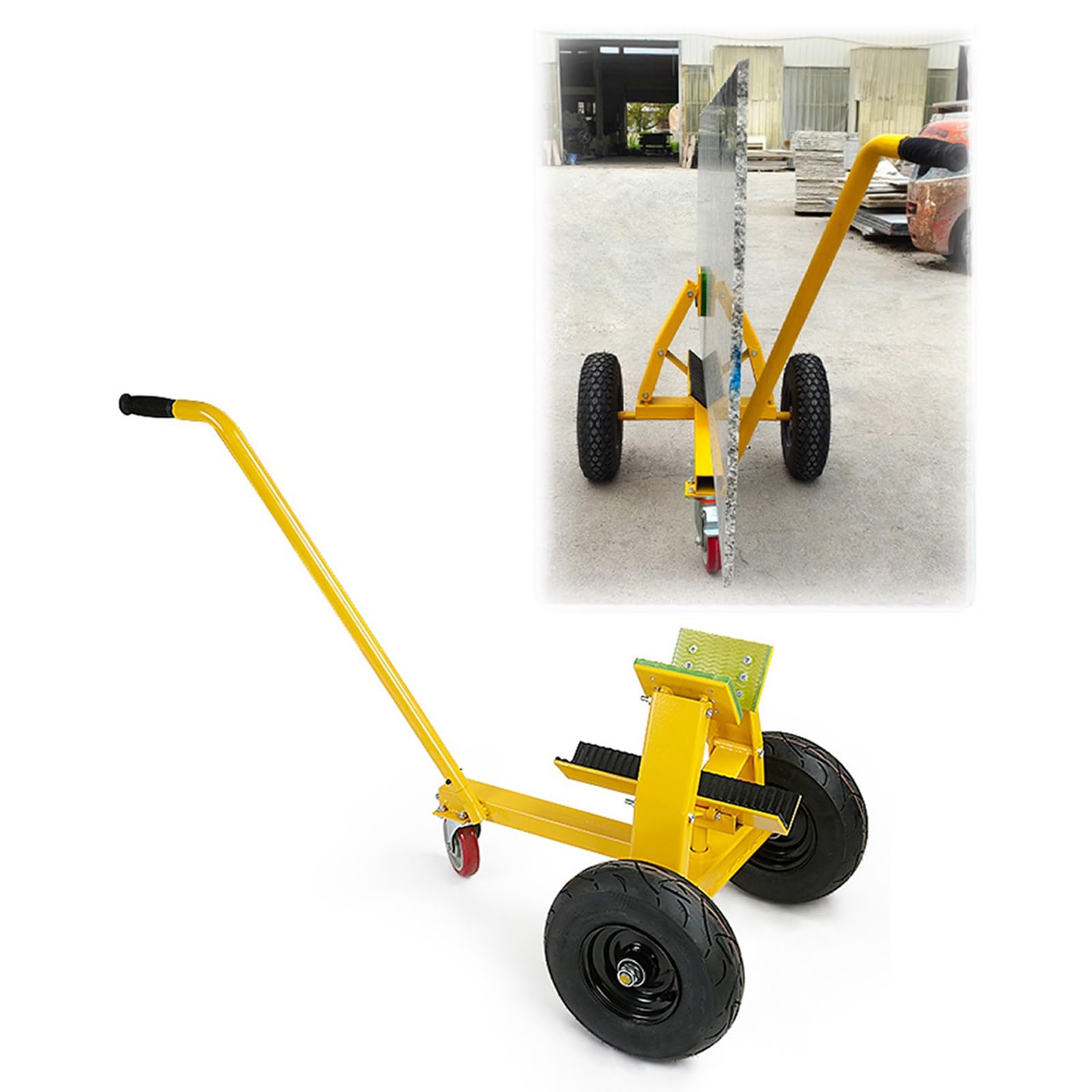 Ciężki wózek do płyt kamiennych 399 kg Capaci All-Terrain idealny dla stolarzy i konstrukcji i wszechstronnego transportu solut.