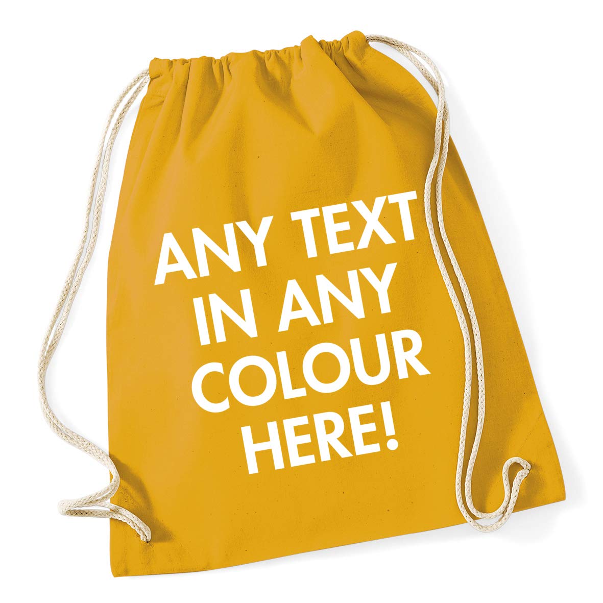 Hippowarehouse Personalised Drawstring Bag PE Gym Kit School P.E Kids Sport 37cm x 46cm, 12 litres