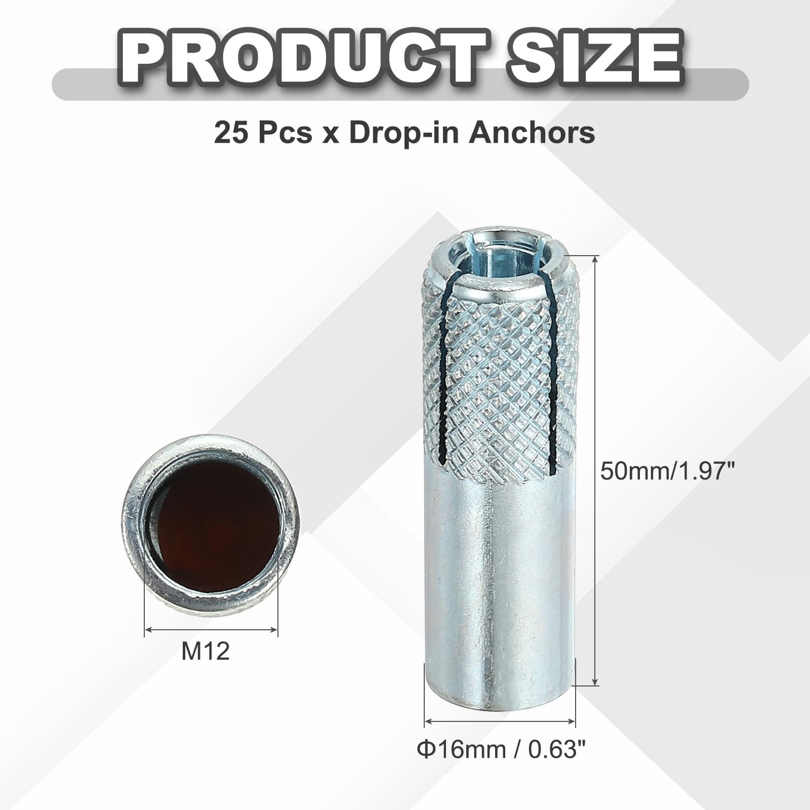 PATIKIL M12 Drop-in Anchors - Image 2