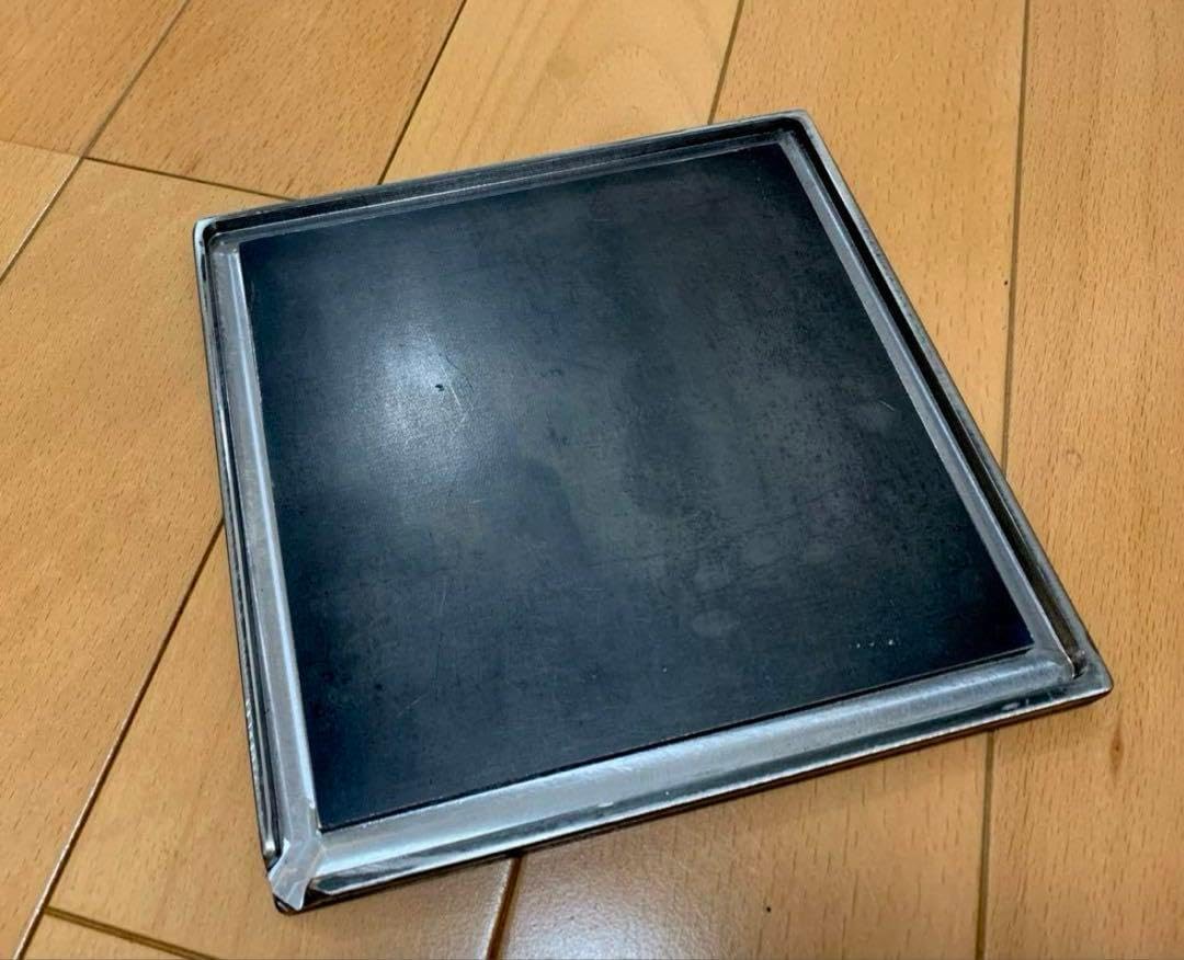 9mm 230mm×230mm 鉄板 バーベキュー BBQ 溝加工 ソロキャン