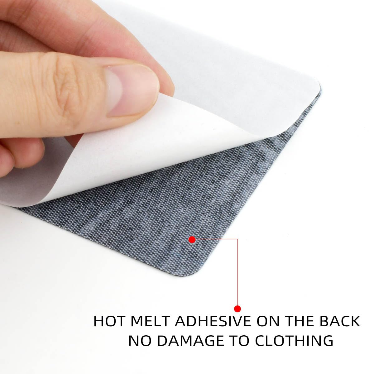 Denim Iron-on Patches 5 Or 10-Pack Denim Patches - Thermal Sticky Iron-On For Jeans, Bags &amp; Clothes Repair Iron-on Denim Patches