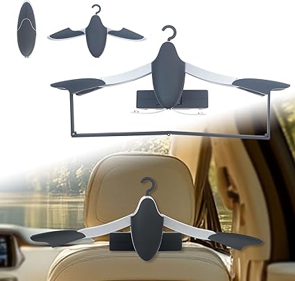 Car Seat Headrest Hanger Ideal for Hanging Coat Suit Jacket Shirt and Other.