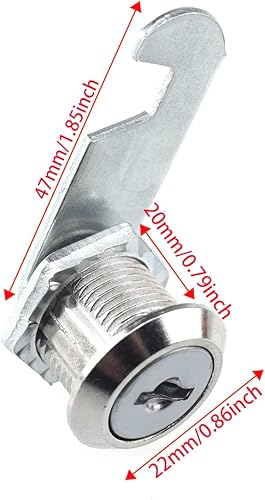 Miniatura 4 de SDTC Tech 1 paquete de cerradura de leva para gabinete con llaves para gabinete, cajón de escritorio, vitrinas de mesa, etc.