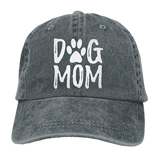 Unisex Dog Mom Vintage Jeans Adjustable Baseball Cap Cotton Denim Dad Hat