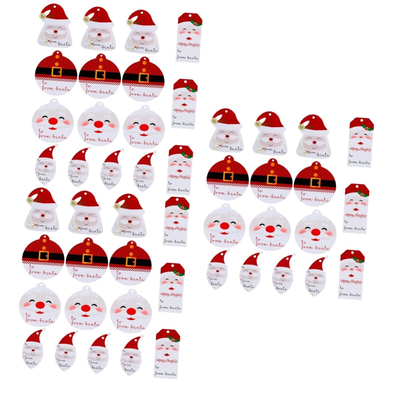 minkissy 300stücke Weihnachtsmann Geschenkanhänger Kreative Weihnachtsdekoration Wiederverwendbare Tags Für Winterliche Partybedarf Vielseitige Und Hübsche Etiketten