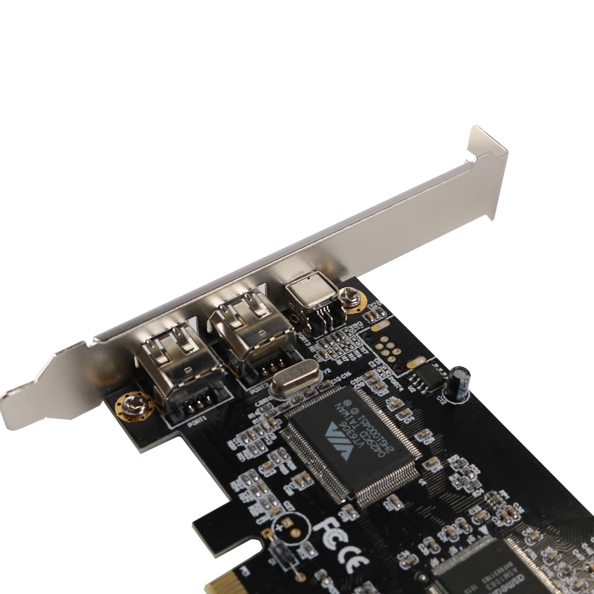 Gorise Tarjeta controladora PCI-E PCI Express FireWire 1394a IEEE 1394 de 2,5 Gbps con Cable FireWire, Tarjeta de Captura de imágenes HD de Escritorio de 800 Mbps para transmisión