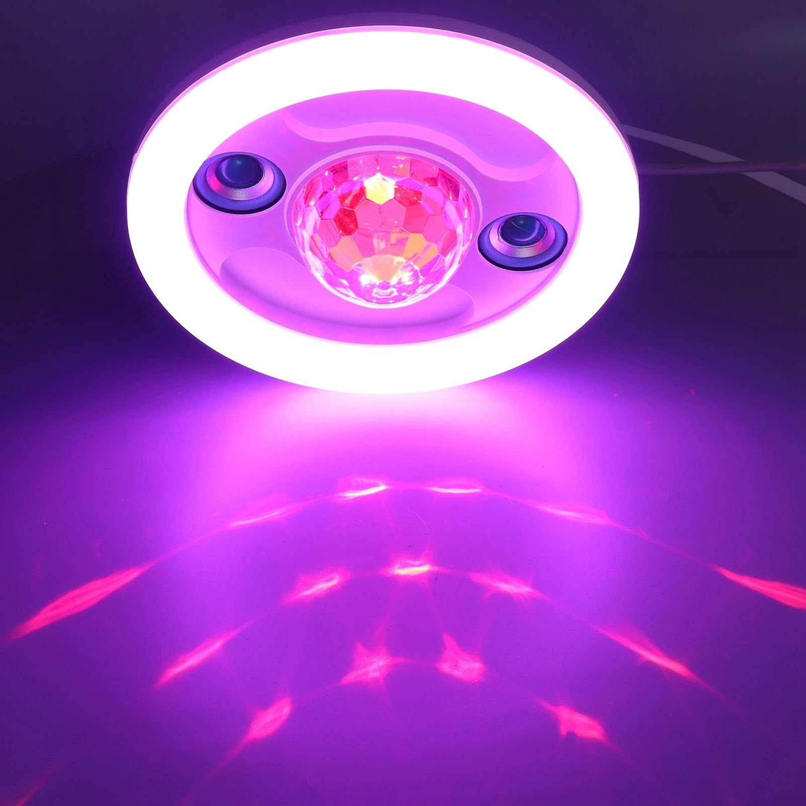 Luce LED Bluetooth con doppio altoparlante wireless E27 RGB, 48 W, lampada con cambio colore, telecomando per feste in casa
