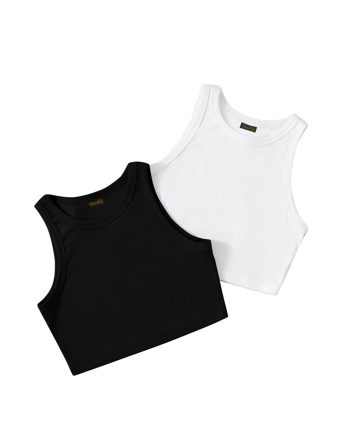 Top for Women | Lycra Top for Women | Crop Top for Women | Black White Top for Women | Short Tops for Women | Western Top for Women| Pack of 2 Tops | Black White Combo Top-image-39