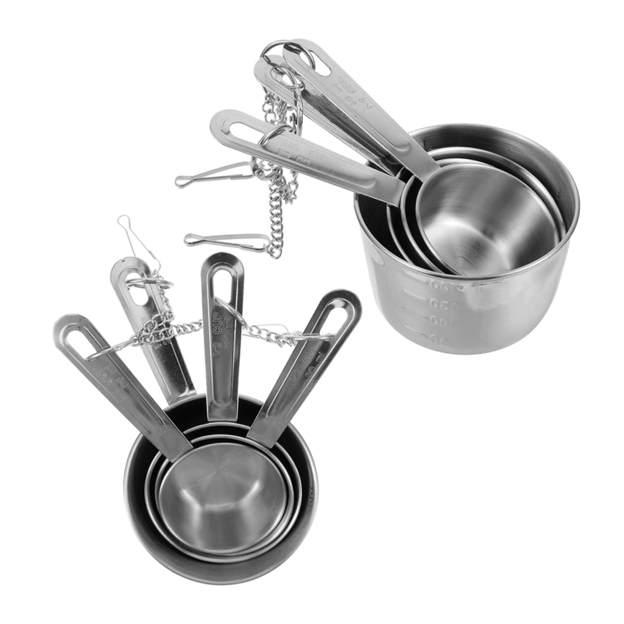 Giocattolo per Pappagalli in Acciaio Inox, 2 Pezzi, Argento | Resistente All’usura, Sicuro da Rosicchiare, per Piccoli Animali, Ornamento Domestico