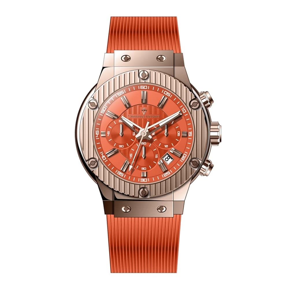 Christian Van Sant Mens Monarchy // CV8149 Quartz Watch, Orange (B0B3BQXBB4) Amazon Price History, Amazon Price Tracker