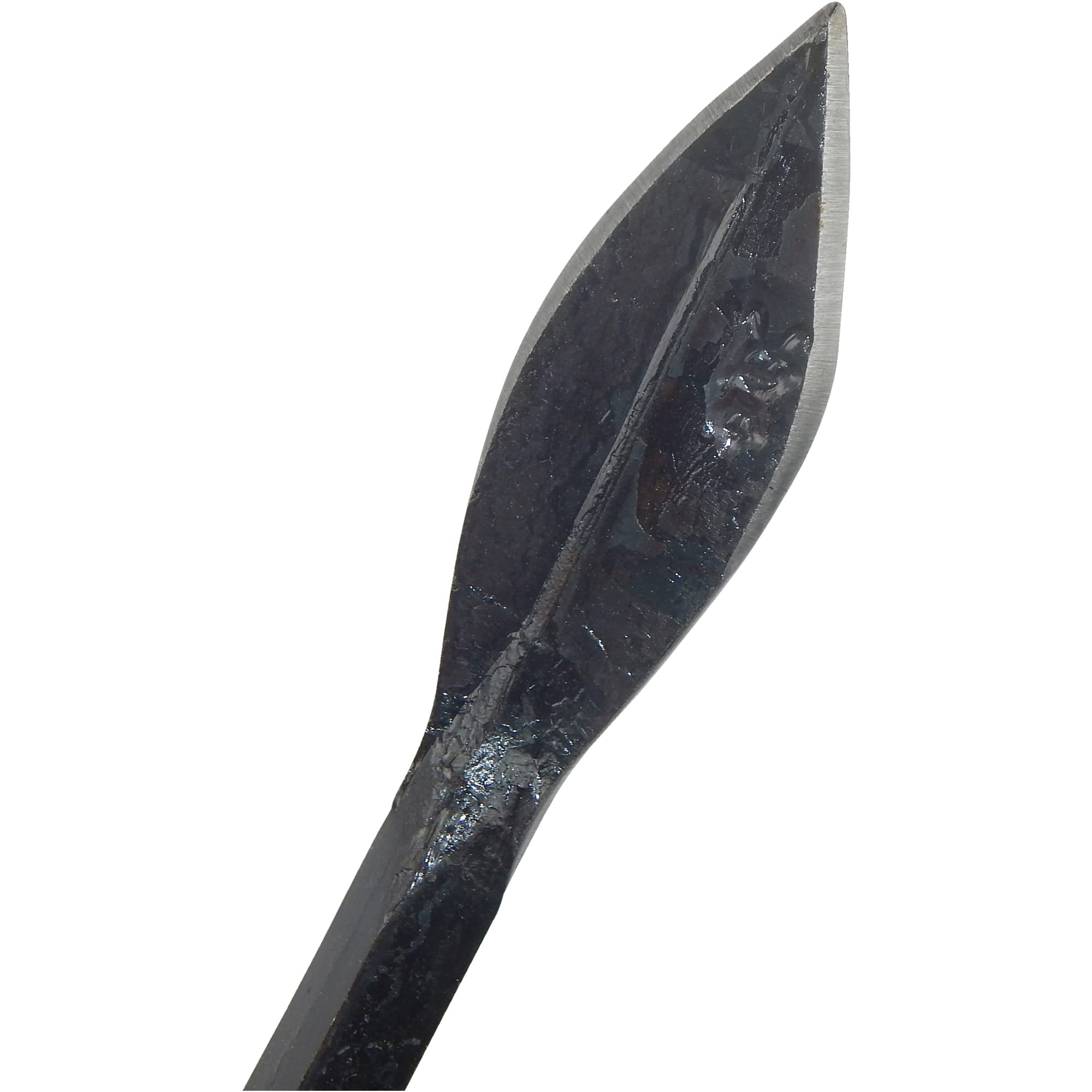 Mestvork 4 tanden BLAUW met steel 135 cm