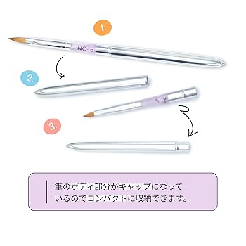 フルーリア　アクリル　ブラシ　コリンスキー Amazon.co.jp: アクリル用コリンスキーブラシキャップ付き5