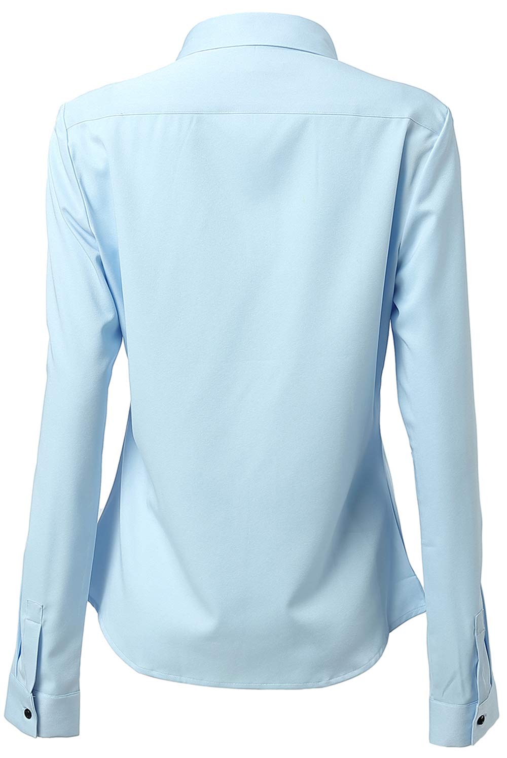 FLY HAWK Koszula damska bluzka basic włókno bambusowe koszula koszula slim fit koszule robocze z długim rękawem stretch koszule czas wolny biznesowa elegancka koszula rozmiar 34 do 52