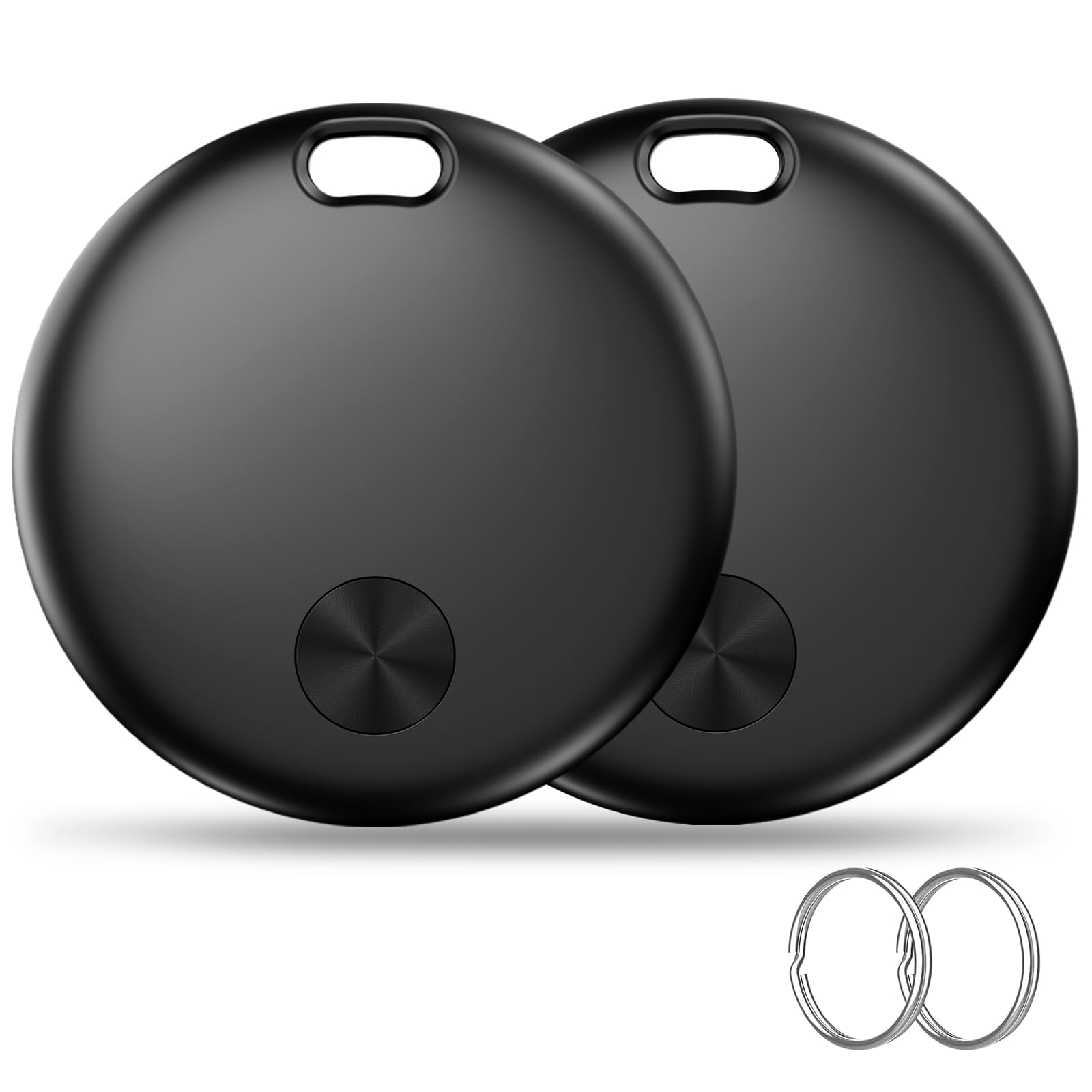 Smart Air Tracker Tag 2 Pack, Schlüsselfinder KeyFinder Kompatibel mit Apple Wo ist? APP (Nur iOS), Schlüsselfinder für Gepäck/Taschen/Brieftasche, IP67 Wasserdicht, Austauschbarer Akku (weTag mini)